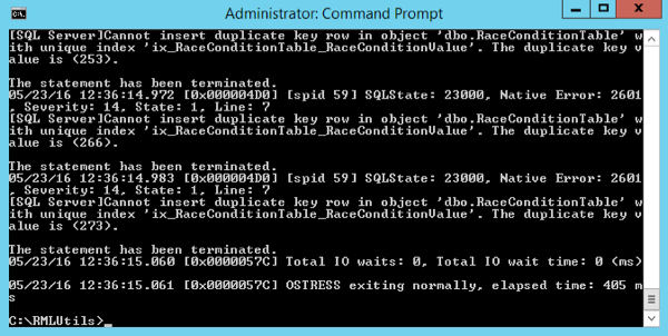 ostress-insert-select-duplicate-key